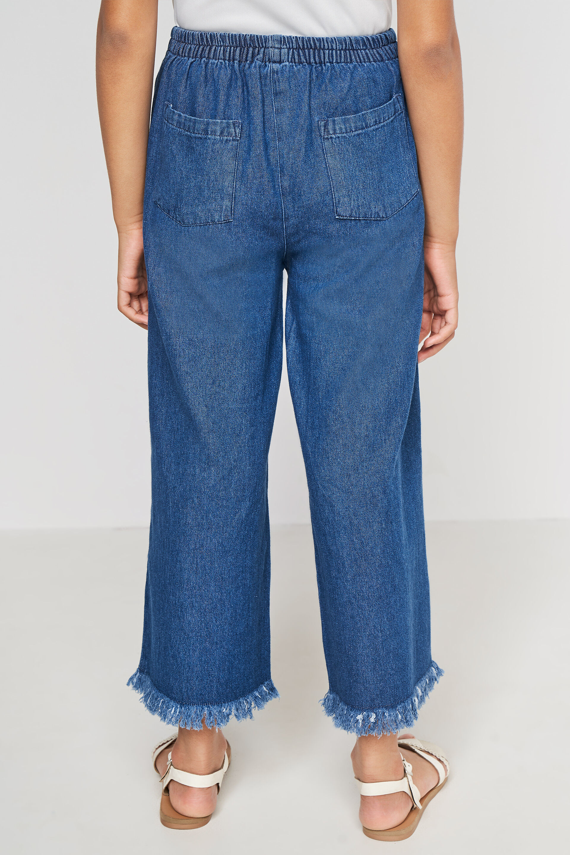 Dark Blue Solid Straight Bottom, Dark Blue, image 4